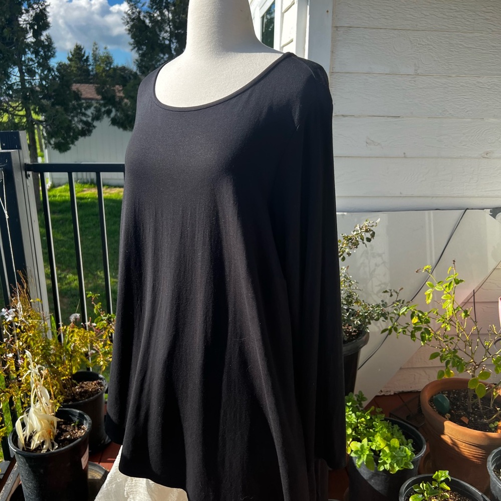 Eileen Fisher Stretchy Asymmetric Pullover Tunic Womens Size 2X Top